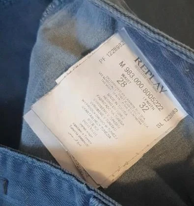 Calça jeans Replay azul-marin corte slim 38 - M – photo 5